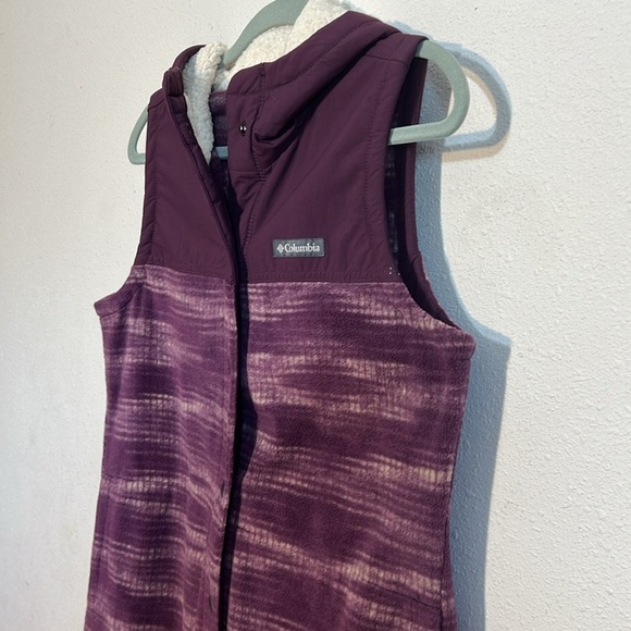 Columbia Women's Fleeced Hooded Winter Vest Size Medium - Picture 5 of 9